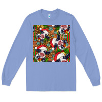 Colony Blue christmas leopard cow Long Sleeve Tee - FaDigitalArtStudio