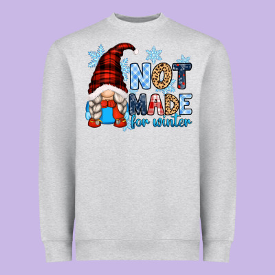 Heavyweight Sweatshirt not made for winter with gnome