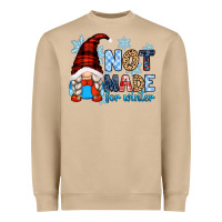 Mushroom not made for winter with gnome Heavyweight Sweatshirt - Zillion Design Studio