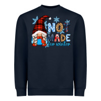 Navy not made for winter with gnome Heavyweight Sweatshirt - Zillion Design Studio