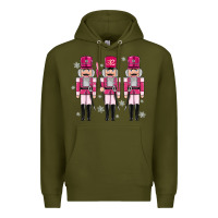 Army Green Pink nutcrackers Premium Hoodie - MaliasSmallBusiness
