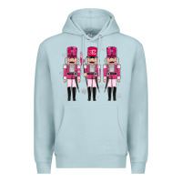 Blue Mist Pink nutcrackers Premium Hoodie - MaliasSmallBusiness