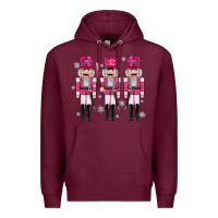Burgundy Pink nutcrackers Premium Hoodie - MaliasSmallBusiness