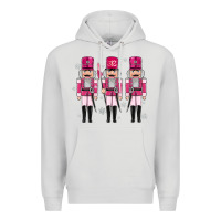 Dove Grey Pink nutcrackers Premium Hoodie - MaliasSmallBusiness