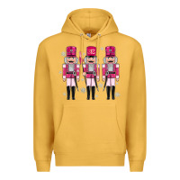 Mustard Pink nutcrackers Premium Hoodie - MaliasSmallBusiness