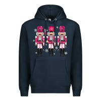 Navy Pink nutcrackers Premium Hoodie - MaliasSmallBusiness