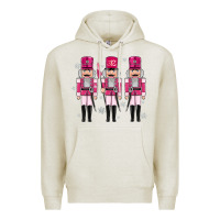 Oatmeal Heather Pink nutcrackers Premium Hoodie - MaliasSmallBusiness