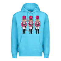 Ocean Blue Pink nutcrackers Premium Hoodie - MaliasSmallBusiness