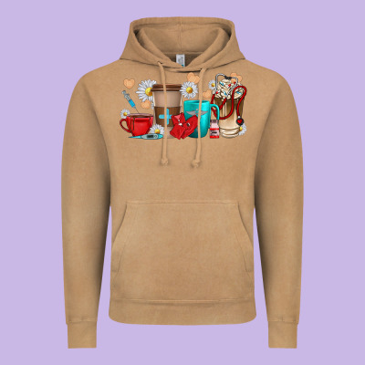 Vintage Hoodie Nurse coffee cups