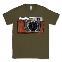 Army Green vintage camera Classic Tee - FaDigitalArtStudio
