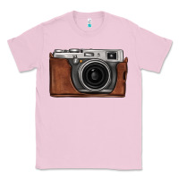 Bubblegum Pink vintage camera Classic Tee - FaDigitalArtStudio