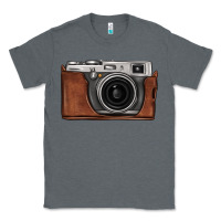 Charcoal Heather vintage camera Classic Tee - FaDigitalArtStudio