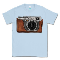 Dusty Blue vintage camera Classic Tee - FaDigitalArtStudio