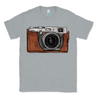 Heather Grey vintage camera Classic Tee - FaDigitalArtStudio