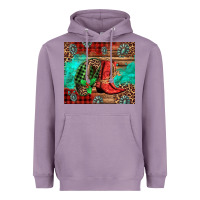 Lavender country boots and cowboy hat christmas Heavyweight Hoodie - Jasminsmagicworld