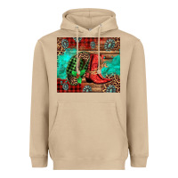 Mushroom country boots and cowboy hat christmas Heavyweight Hoodie - Jasminsmagicworld