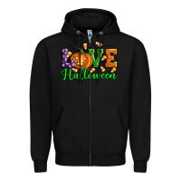 Black love halloween Zipper Hoodie - Artiststas