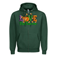 Sports Green love halloween Zipper Hoodie - Artiststas