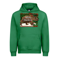 Emerald merry christmas bear Urban Hoodie - BarkalooDesign
