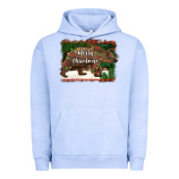 Pigment Grape Ice merry christmas bear Urban Hoodie - BarkalooDesign