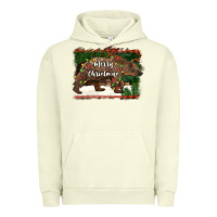 Pigment Pistachio merry christmas bear Urban Hoodie - BarkalooDesign