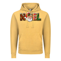 Vintage Mustard Western Noel Santa Claus Vintage Hoodie - RanaPortraitStore