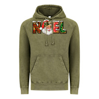 Vintage Olive Western Noel Santa Claus Vintage Hoodie - RanaPortraitStore