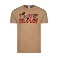 Vintage Coffee love never dies skull Vintage Tee - RanaPortraitStore