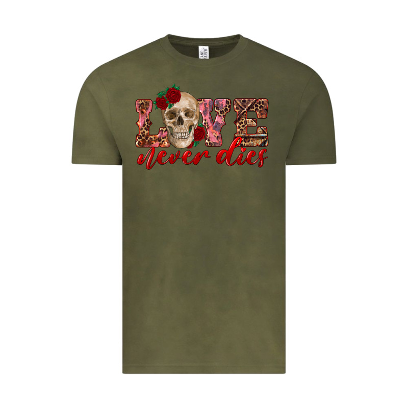 Love Never Dies Skull Vintage Tee by RanaPortraitStore | Teevron