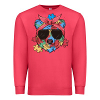 Cardinal autism awareness bear Premium Sweatshirt - MaliasSmallBusiness