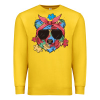 Lemon autism awareness bear Premium Sweatshirt - MaliasSmallBusiness