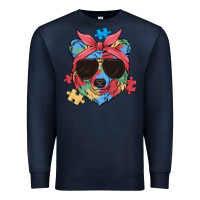 Navy autism awareness bear Premium Sweatshirt - MaliasSmallBusiness