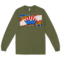 Army Green usa life license plate Long Sleeve Tee - HRA Design Shop