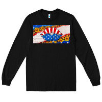 Black usa life license plate Long Sleeve Tee - HRA Design Shop