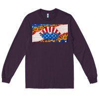 Plum usa life license plate Long Sleeve Tee - HRA Design Shop