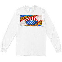 White usa life license plate Long Sleeve Tee - HRA Design Shop