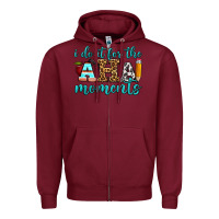 Burgundy i do it for the aha moments Zipper Hoodie - BundleAndBundleShop
