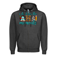 Charcoal Heather i do it for the aha moments Zipper Hoodie - BundleAndBundleShop