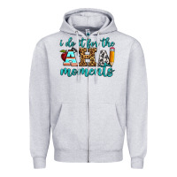 Heather Grey i do it for the aha moments Zipper Hoodie - BundleAndBundleShop