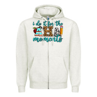 Oatmeal Heather i do it for the aha moments Zipper Hoodie - BundleAndBundleShop