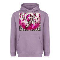 Lavender breast cancer american football ribbon Heavyweight Hoodie - NancyCooperArtShop