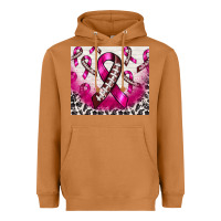 Meerkat breast cancer american football ribbon Heavyweight Hoodie - NancyCooperArtShop