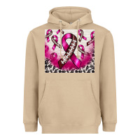 Mushroom breast cancer american football ribbon Heavyweight Hoodie - NancyCooperArtShop
