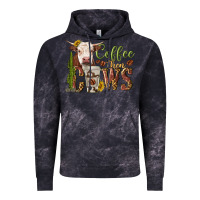 Cloud Black coffee then cows Vintage Hoodie - texasbilliewilder
