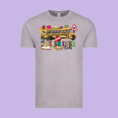 Best Bus Driver Ever Vintage Tee Designed By Texasbilliewilder