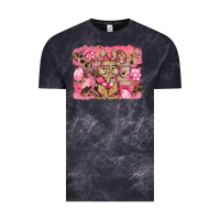 Cloud Black pink camouflage bunny background Vintage Tee - BarkalooDesign