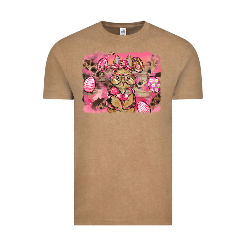 Pink Camouflage Bunny Background Vintage Tee by BarkalooDesign | Teevron