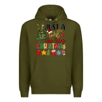 Army Green just a girl who loves christmas Premium Hoodie - MaliasSmallBusiness