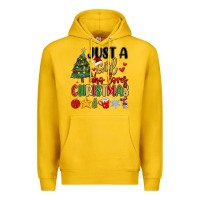 Lemon just a girl who loves christmas Premium Hoodie - MaliasSmallBusiness