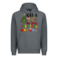 Rock just a girl who loves christmas Premium Hoodie - MaliasSmallBusiness